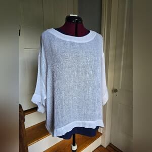J JILL Linen Tunic Womens Size S